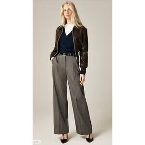 KATIENYC NWT J.Crew Essential Wide Leg Pants in Charcoal size 18